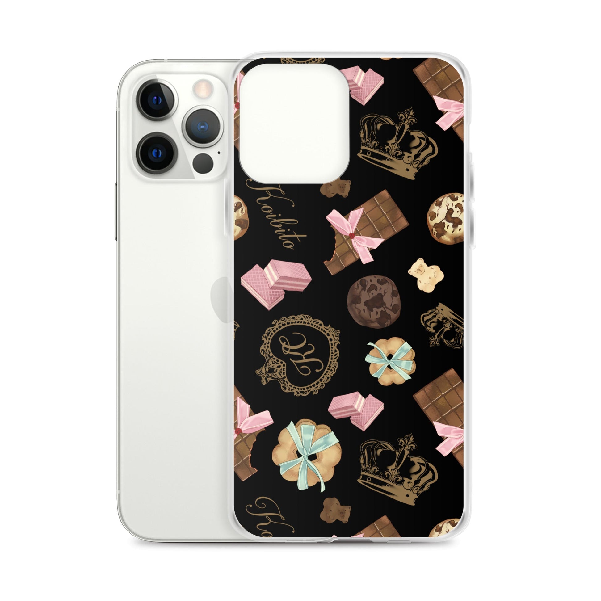 Sleek Royal Cookie iPhone® Clear Case offers stylish protection against scratches and dust with a flexible design.