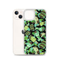 Choco Mint iPhone® Clear Case featuring a sleek design that protects against scratches and dirt while showcasing style.