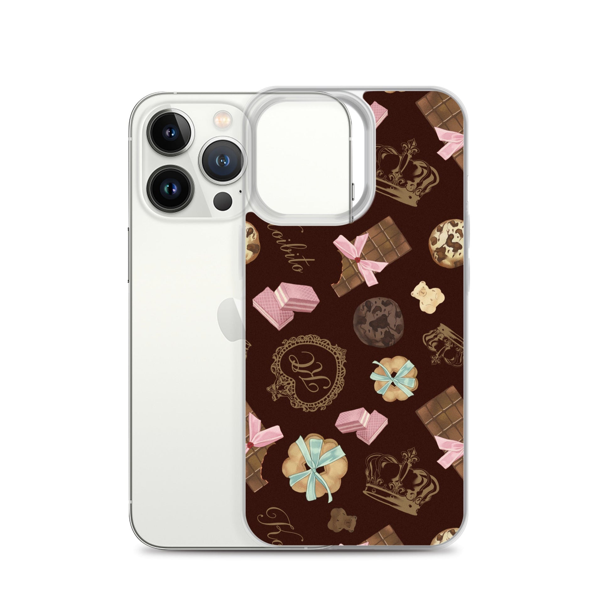 Royal Cookie iPhone® Clear Case features a chic design, perfect for protecting against scratches and dirt.