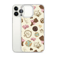 Stylish Royal Cookie iPhone® Clear Case offers protection while showcasing a fun dessert design in a sleek profile.