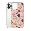 Sleek Royal Cookie iPhone® Clear Case showcasing a stylish design, protecting against scratches and dirt.