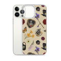 Gothic Tea Time iPhone® Clear Case featuring elegant designs, perfect protection against scratches and dust.