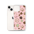 Stylish Royal Cookie iPhone® Clear Case featuring a fun design, perfect for protection against scratches and dirt.