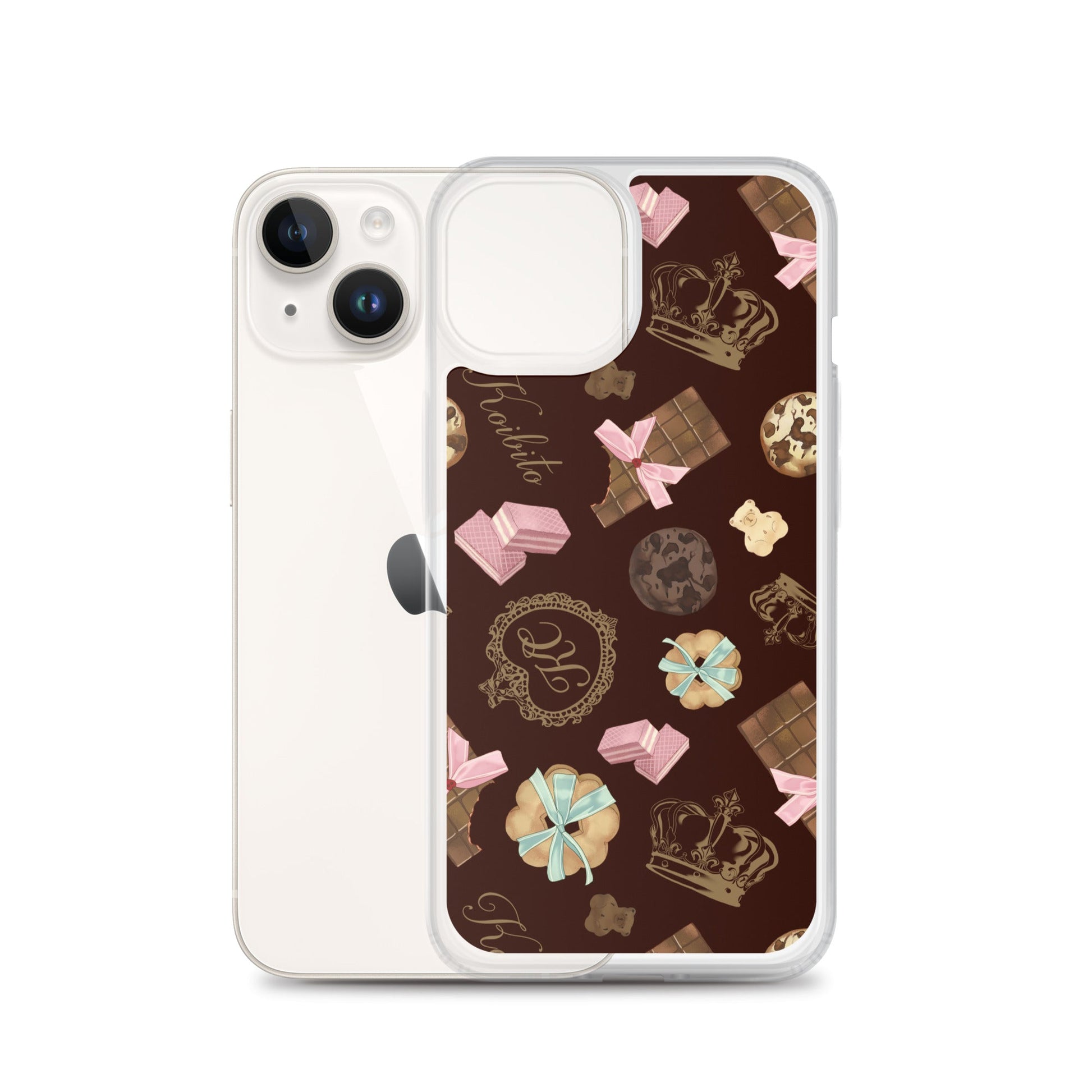 Protect your iPhone® in style with the Royal Cookie iPhone® Clear Case, featuring a chic design and flexible fit.