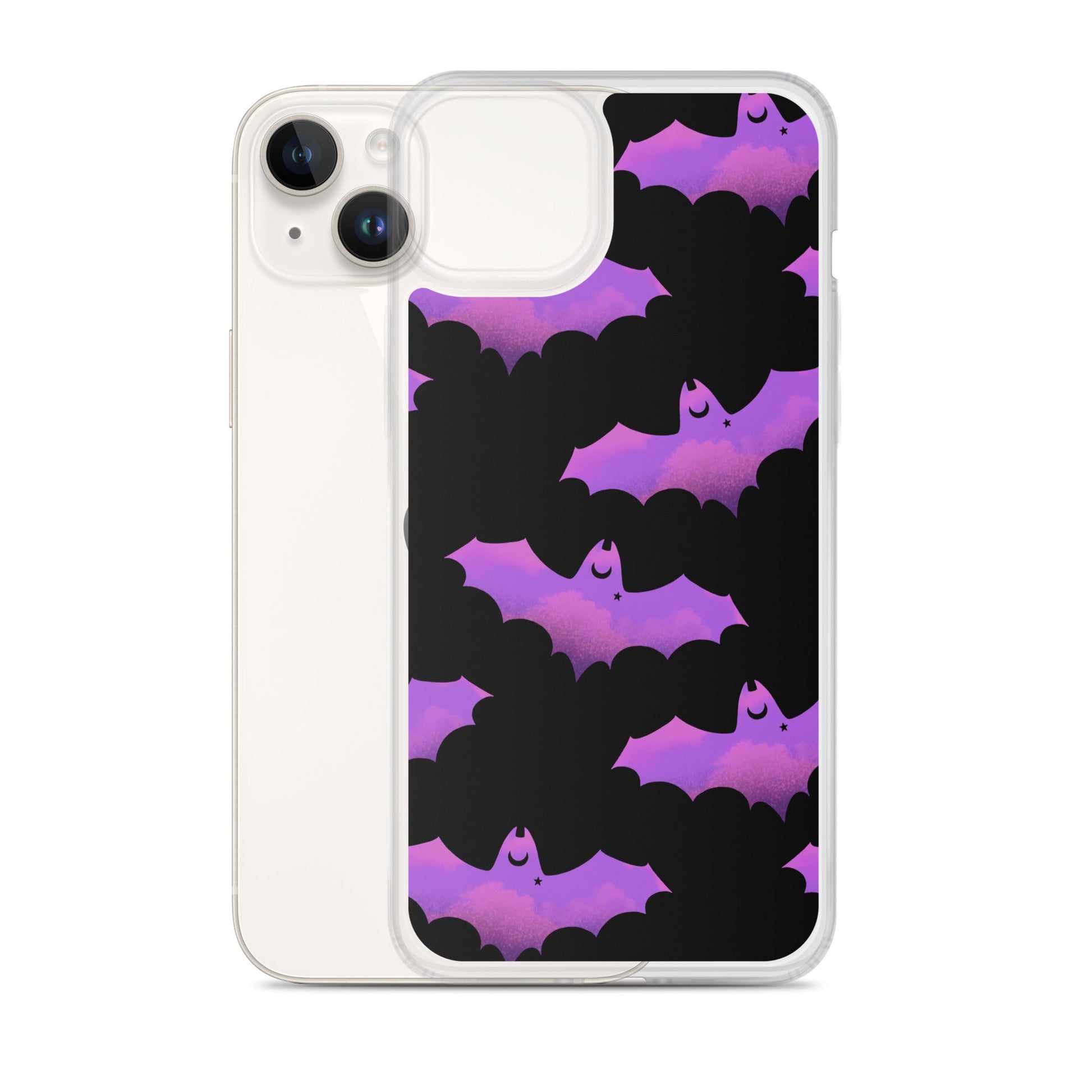 Stylish Aensland iPhone® Clear Case with solid back and flexible sides protects against scratches and dust.