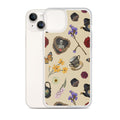 Stylish Gothic Tea Time iPhone® Clear Case featuring vibrant designs, providing sleek protection and easy access to ports.