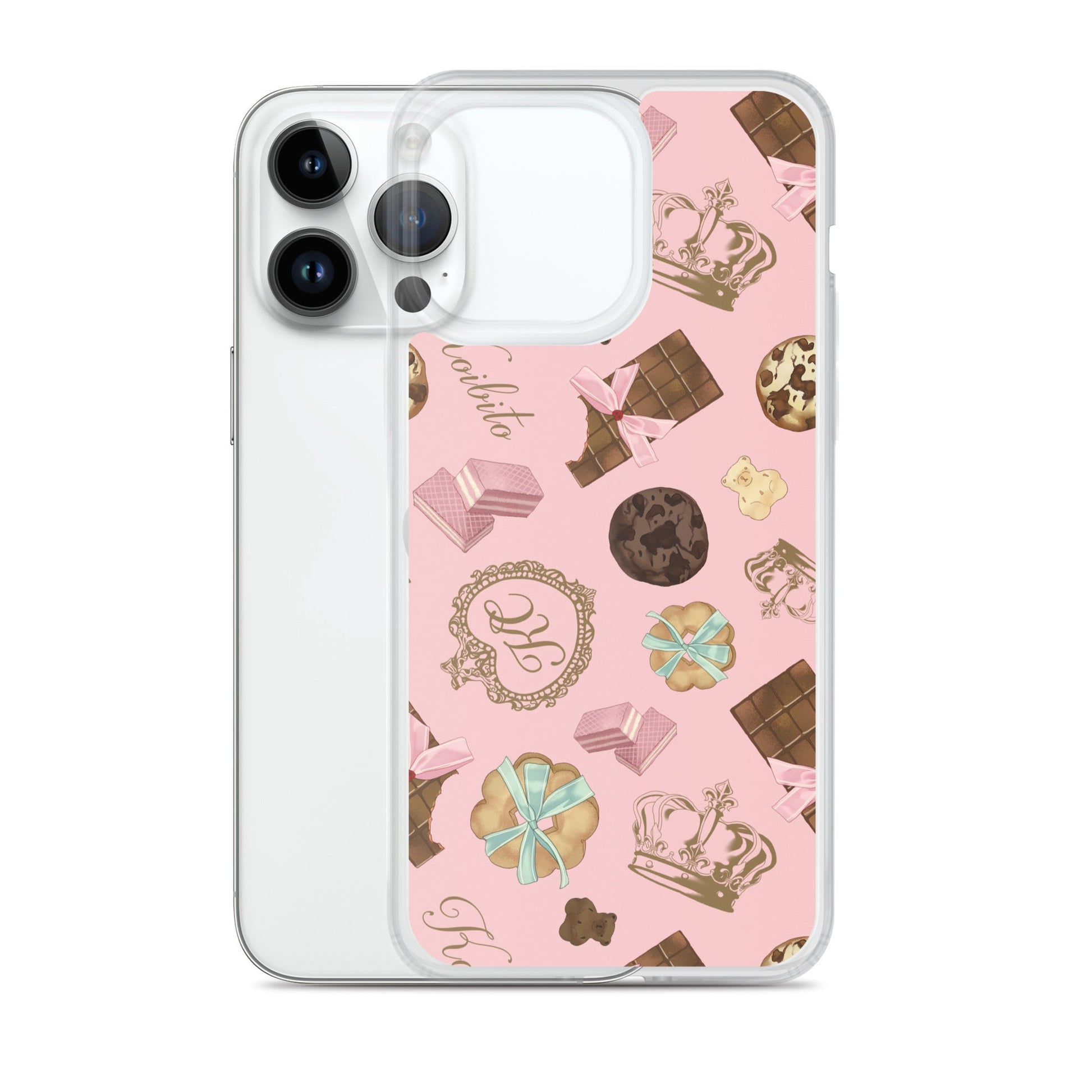 Sleek Royal Cookie iPhone® Clear Case featuring a stylish design that protects against scratches and dirt.