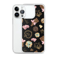 Sleek Royal Cookie iPhone® Clear Case features a stylish design, protecting your phone from scratches and dirt.