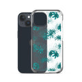 Stylish Higanbana iPhone® Clear Case showcasing vibrant floral design, perfect for protection against scratches and dirt.