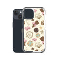 Stylish Royal Cookie iPhone® Clear Case featuring a fun dessert design for ultimate protection and easy access.