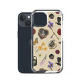 Gothic Tea Time iPhone® Clear Case featuring elegant floral and whimsical designs for stylish protection.