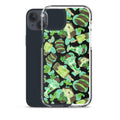 Choco Mint iPhone® Clear Case features a vibrant design, protecting against scratches and dirt with flexible sides.