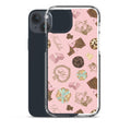 Stylish Royal Cookie iPhone® Clear Case with a solid back, protecting against scratches and dirt, perfect for daily use.