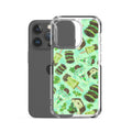 Choco Mint iPhone® Clear Case featuring a stylish design, offering protection from scratches and easy access to ports.
