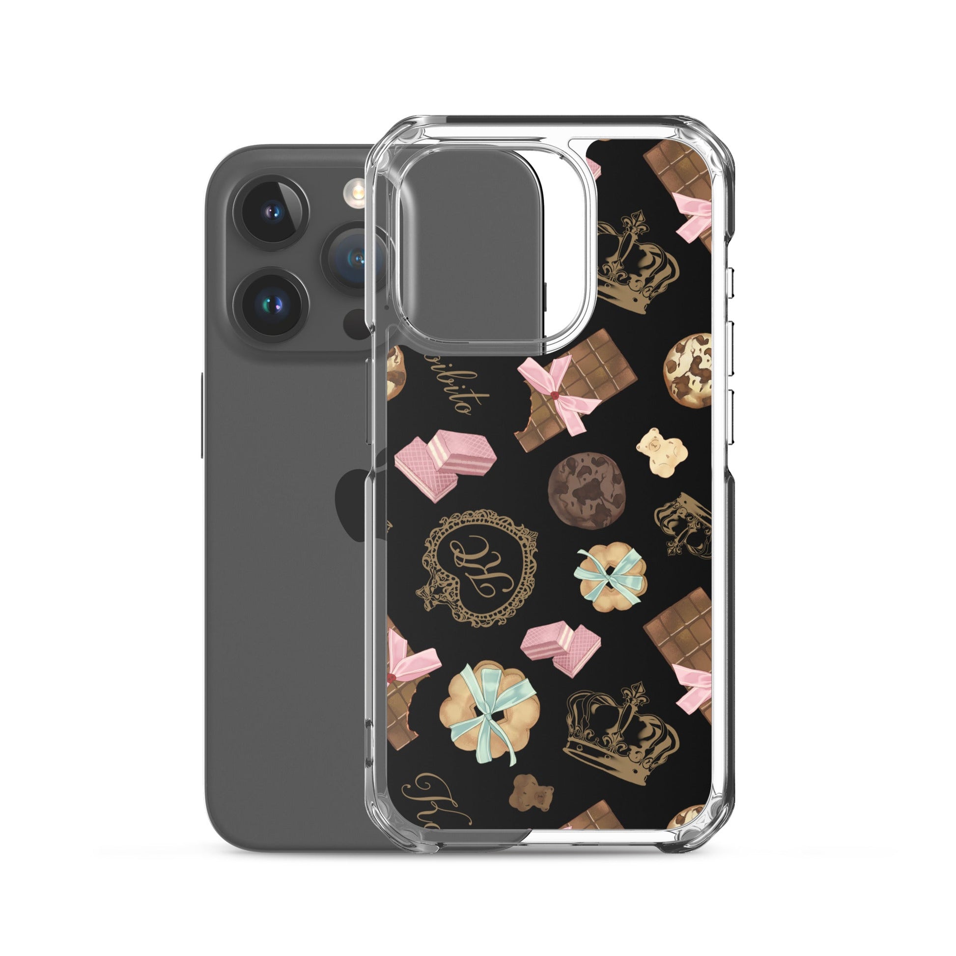 Stylish Royal Cookie iPhone® Clear Case offers sleek protection with a flexible design and precise port openings.