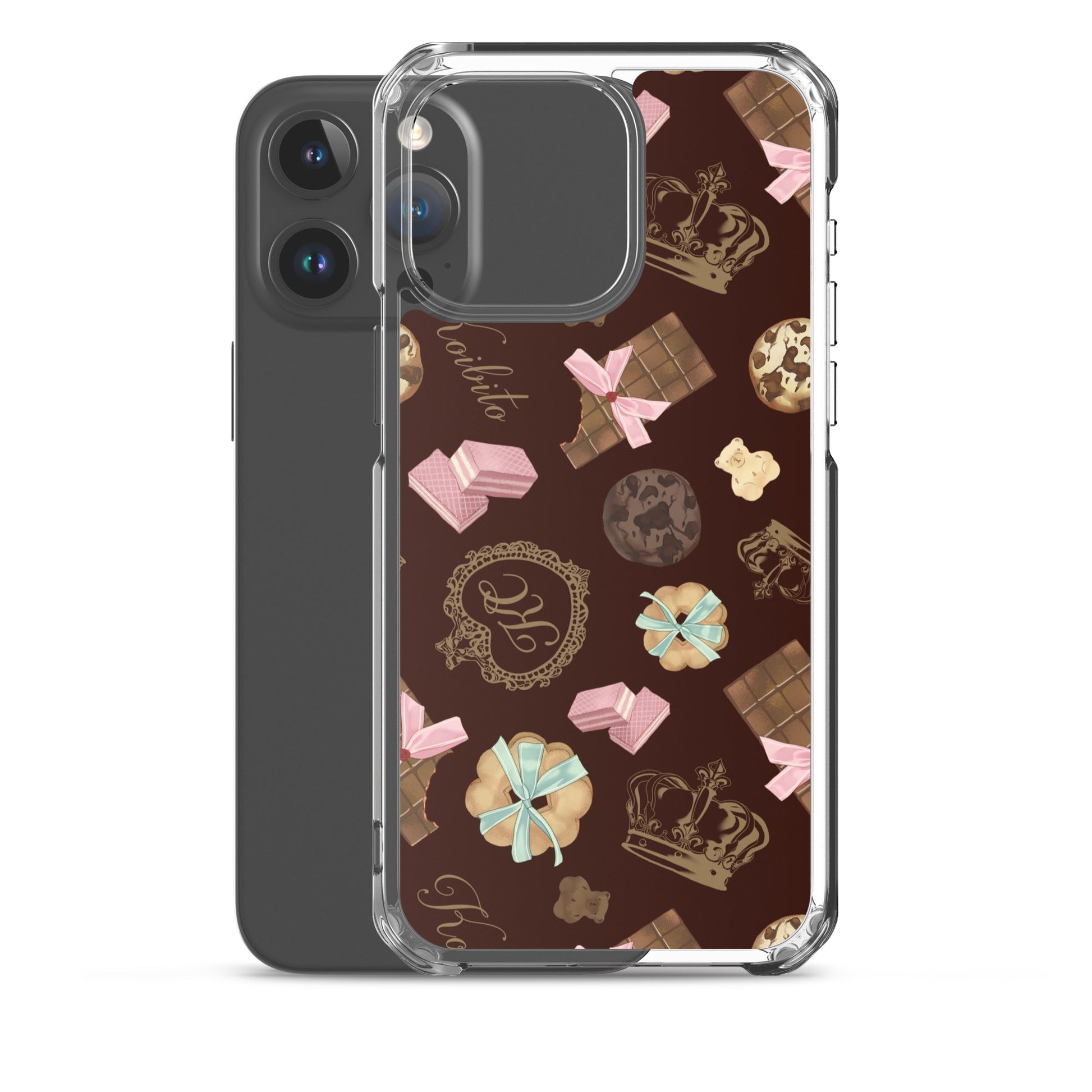 Sleek Royal Cookie iPhone® Clear Case features a stylish design, protecting against scratches and dirt effortlessly.