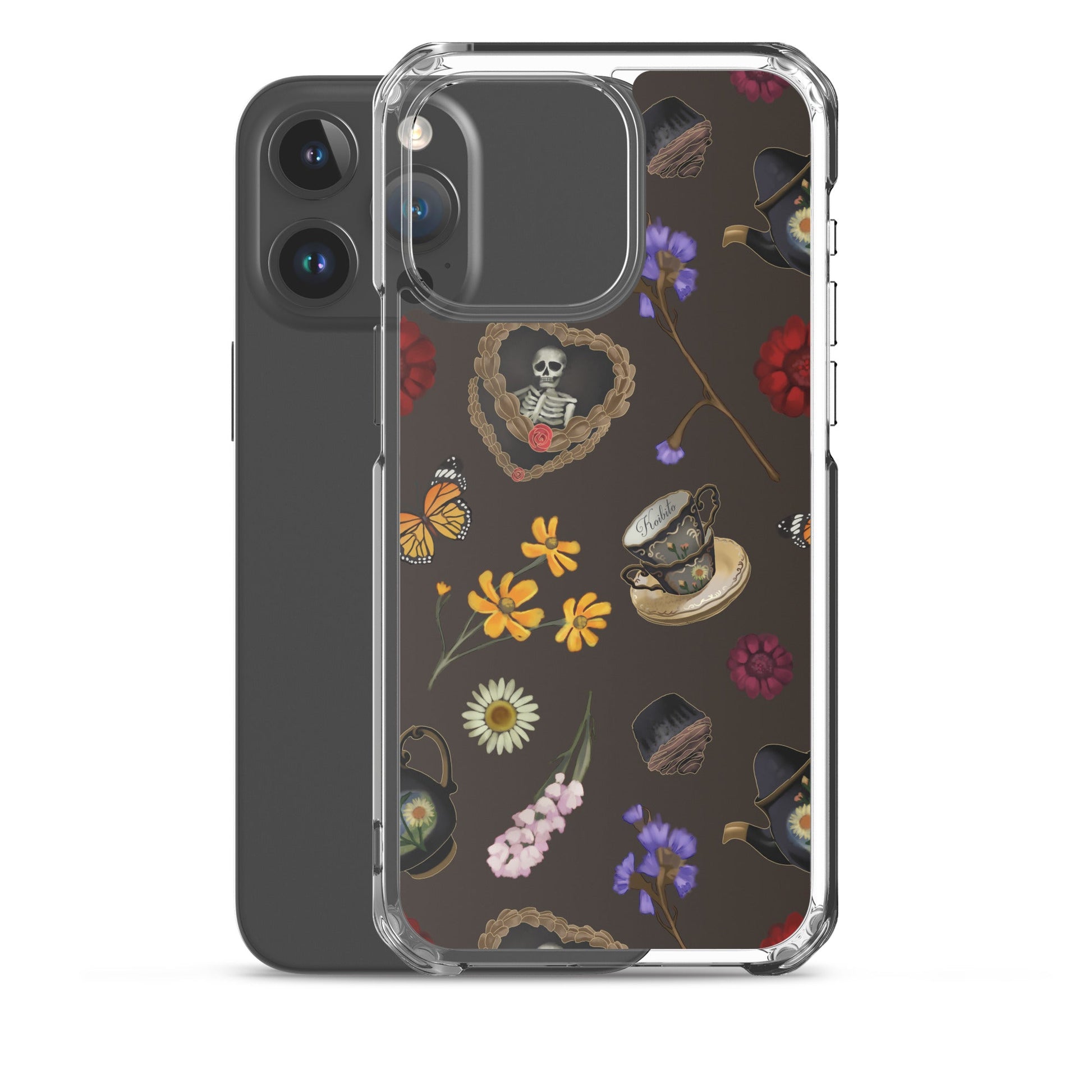 Sleek Gothic Tea Time iPhone® Clear Case offers stylish protection with a unique design and flexible fit for your phone.