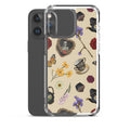 Gothic Tea Time iPhone® Clear Case featuring whimsical designs protects against scratches and dust with style.