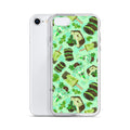 Choco Mint iPhone® Clear Case showcases a vibrant mint design, protecting your device with style and functionality.