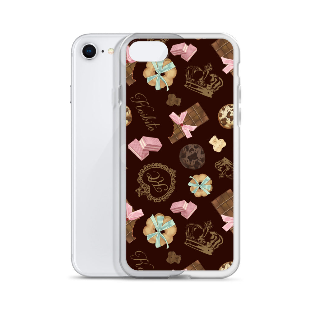Sleek Royal Cookie iPhone® Clear Case featuring a stylish design, protecting against scratches and dirt effortlessly.