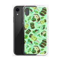 Choco Mint iPhone® Clear Case featuring a stylish design, offering protection from scratches and easy access to ports.