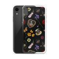 Gothic Tea Time iPhone® Clear Case features a unique design with floral and skull motifs for stylish protection.