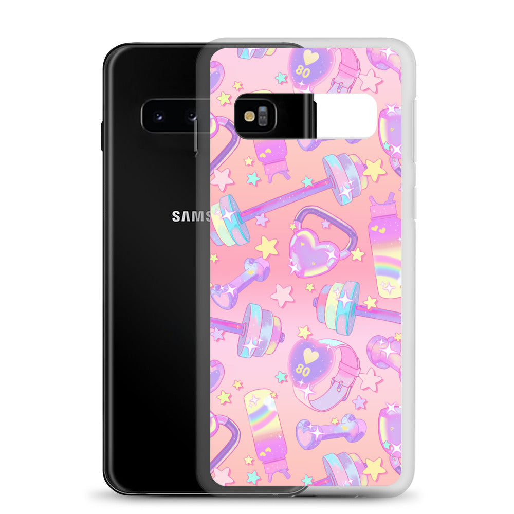 Protect your Samsung® with the Glitter Gains Samsung® Clear Case, featuring a stylish design and durable flexibility.