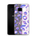 Showcasing the Sea Princess Samsung® Clear Case, featuring seashells and sparkles for stylish phone protection.