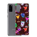 Colorful Monster Party Samsung® Clear Case showcasing vibrant designs, offering reliable protection for your device.
