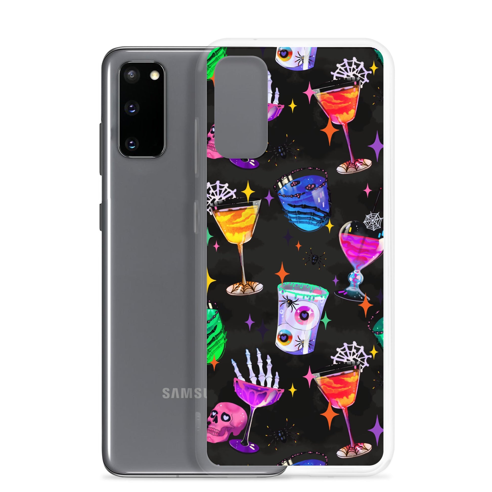 Colorful Monster Party Samsung® Clear Case with flexible sides for ultimate protection and stylish design.