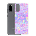 Sleek Glitter Gains Samsung® Clear Case showcases a colorful design, protecting your phone with style and durability.
