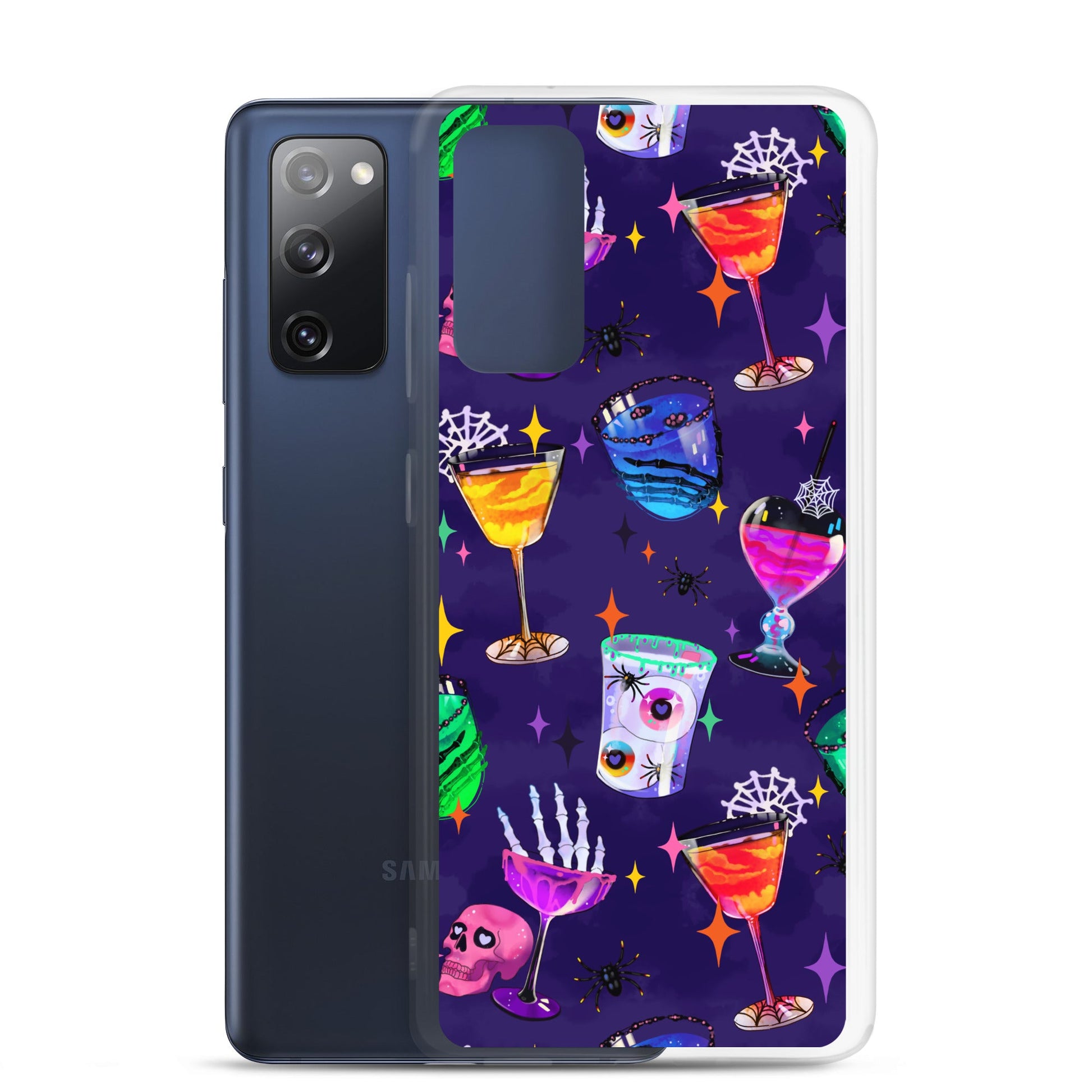 Monster Party Samsung® Clear Case features a colorful design, offering protection against scratches and dirt for your phone.