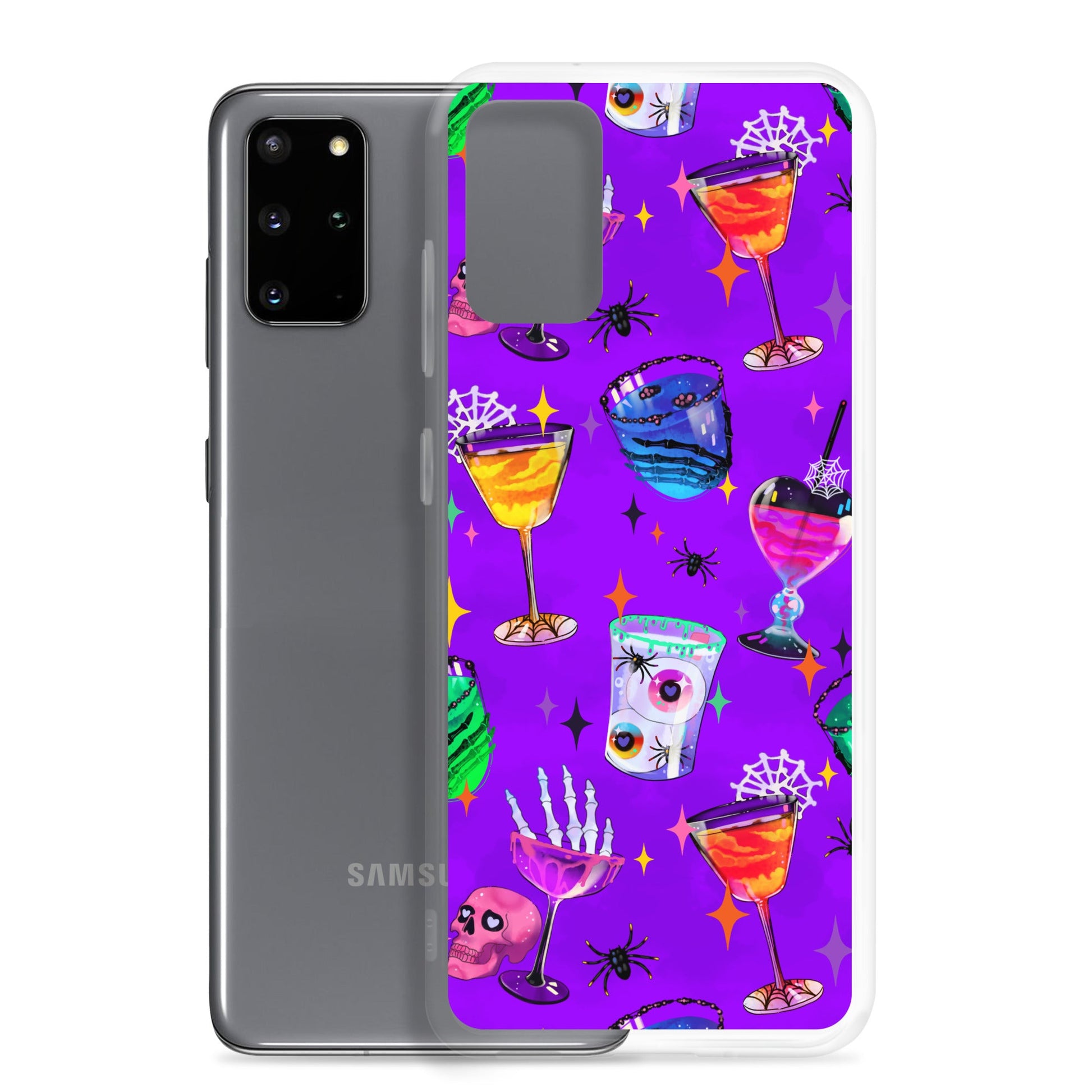 Colorful Monster Party Samsung® Clear Case features fun designs while protecting your phone from scratches and dirt.
