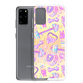 Protect your phone with the Glitter Gains Samsung® Clear Case, featuring a stylish design and precise cutouts.