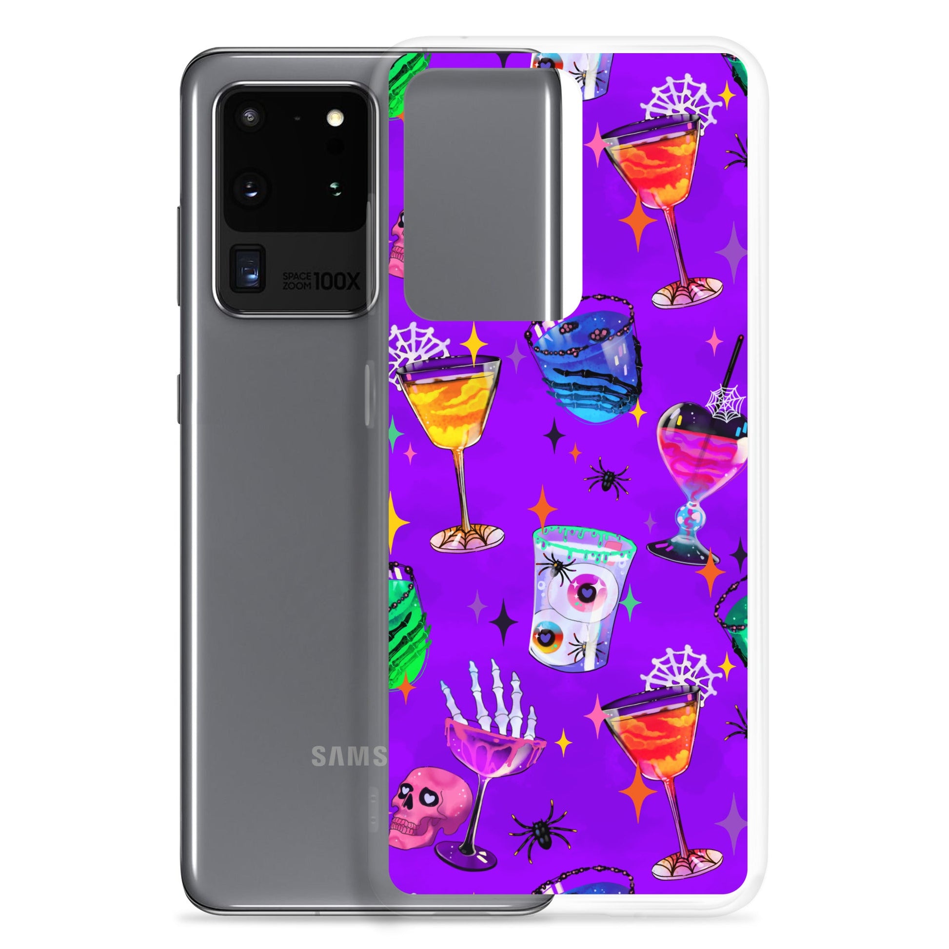 Protect your phone stylishly with the Monster Party Samsung® Clear Case featuring vibrant designs and durable construction.
