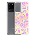 Sleek Glitter Gains Samsung® Clear Case with vibrant design, offering protection from scratches and dirt. Perfect fit!