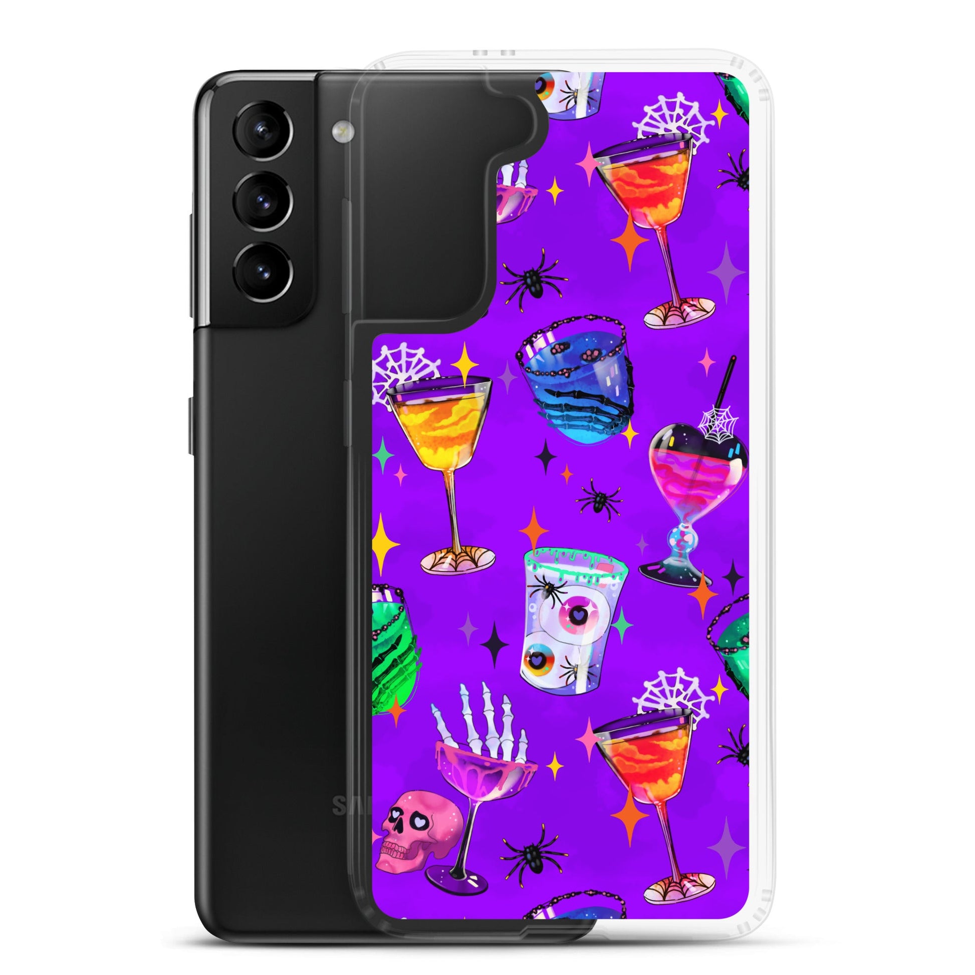 Protect your phone with the Monster Party Samsung® Clear Case featuring vibrant, festive designs. Perfect for Galaxy S21+.