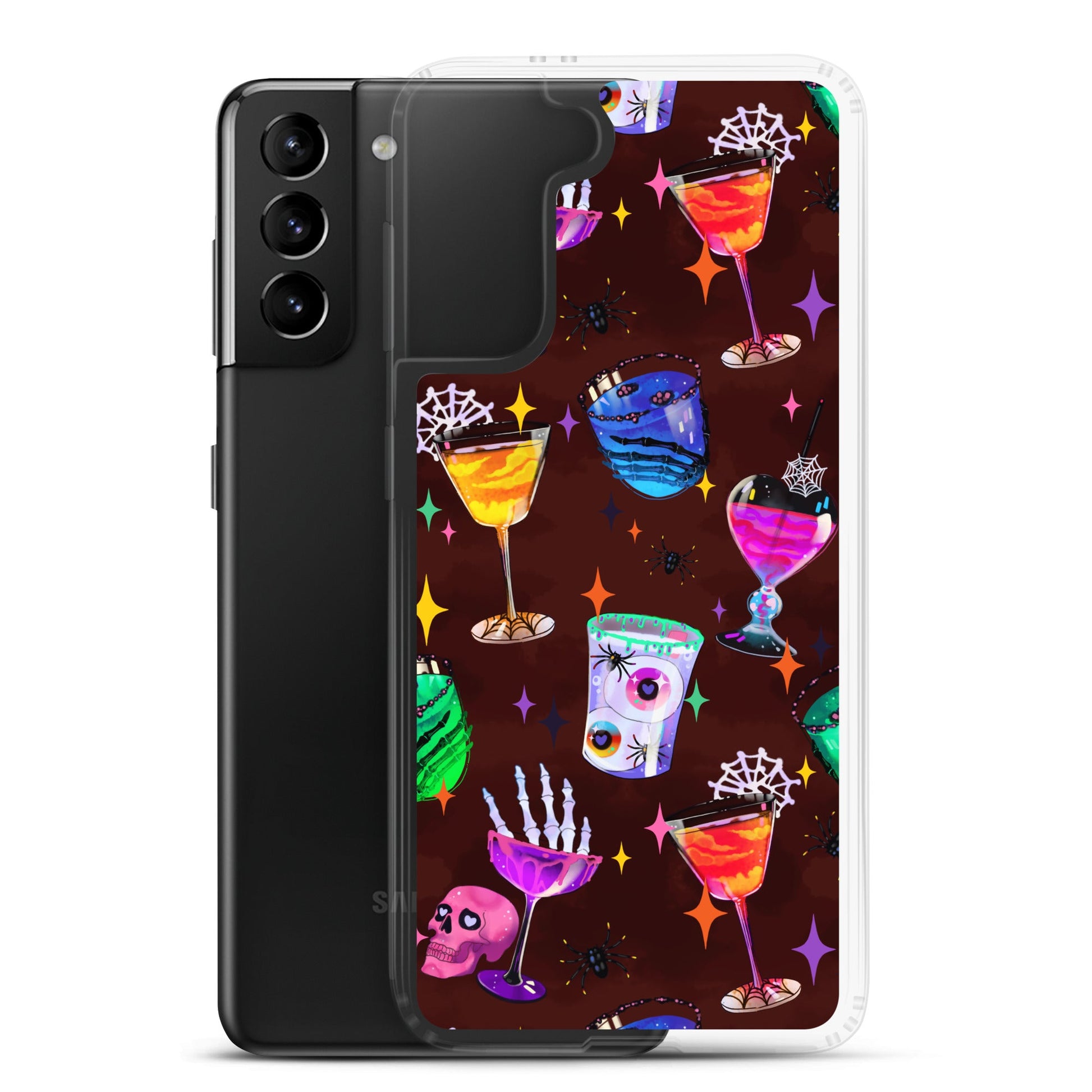 Colorful Monster Party Samsung® Clear Case featuring playful designs, protecting your phone with style and function.