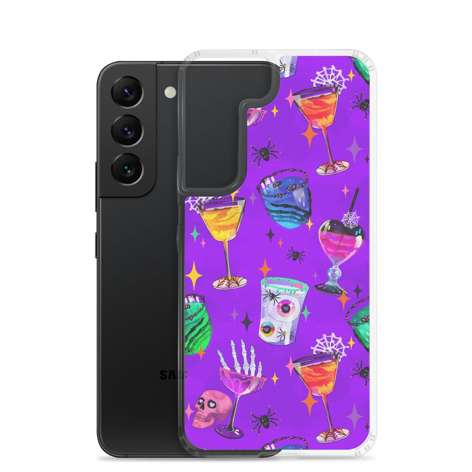 Stylish Monster Party Samsung® Clear Case features vibrant graphics, perfect protection for your Samsung phone.