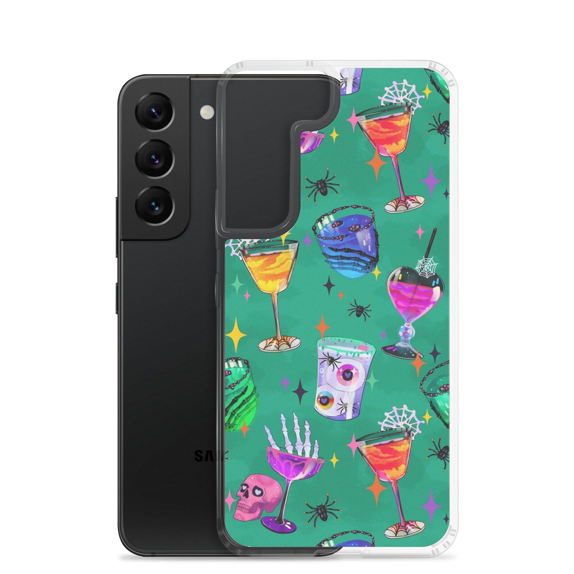 Protect your phone stylishly with the Monster Party Samsung® Clear Case featuring fun, vibrant designs.