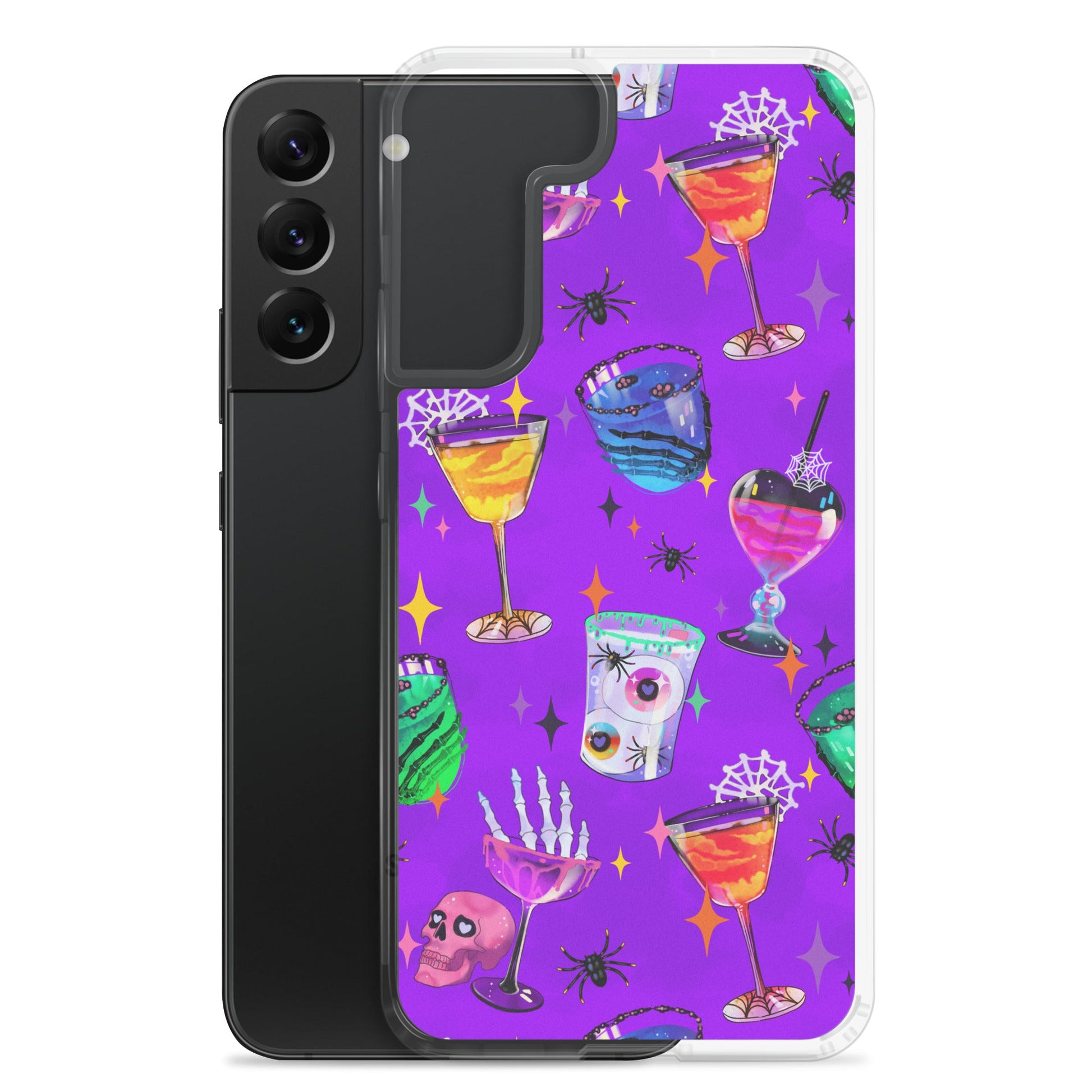 Monster Party Samsung® Clear Case showcases vibrant Halloween-themed designs while offering great protection for your phone.