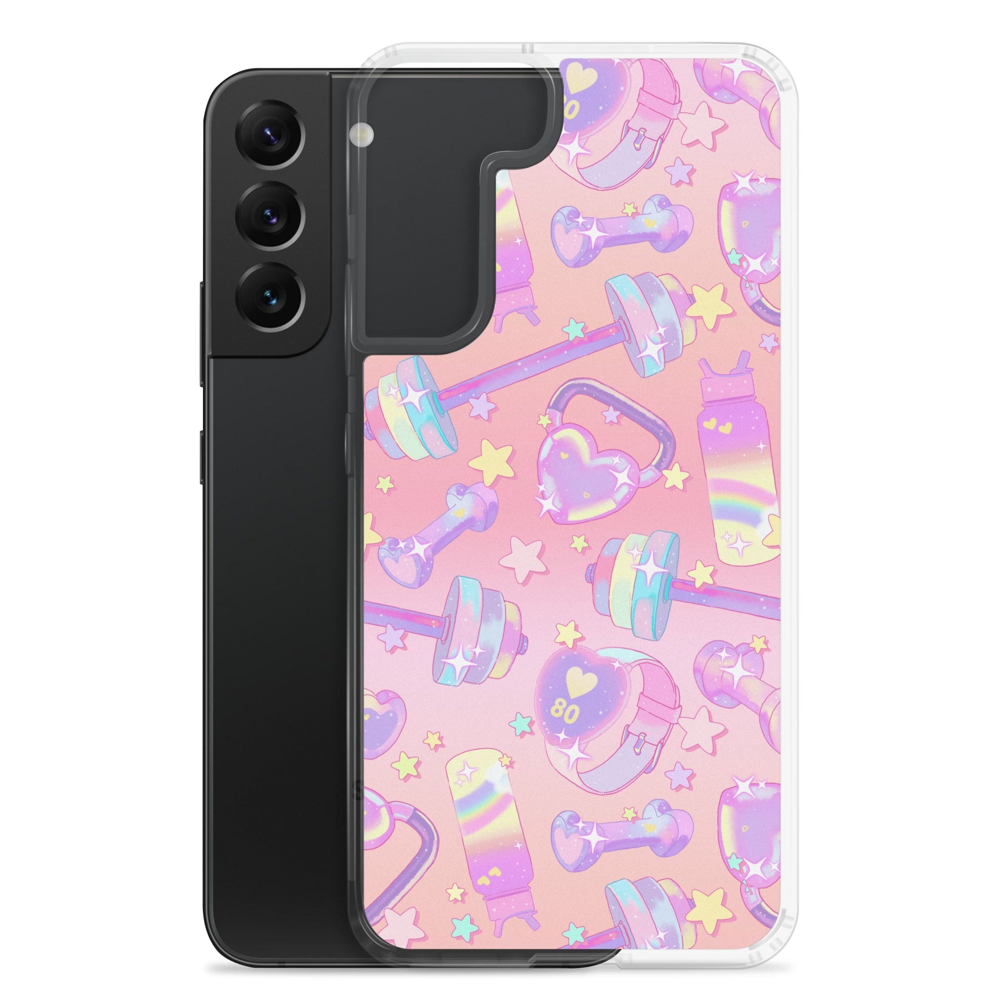 Stylish Glitter Gains Samsung® Clear Case offers protection and easy access for your Galaxy S22 Plus.