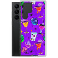 Colorful Monster Party Samsung® Clear Case features vibrant designs, protecting your phone with style and durability.