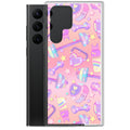 Sleek Glitter Gains Samsung® Clear Case with vibrant design protects your phone from scratches and dirt. Perfect fit!