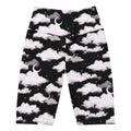 High-waisted Cloudy Sky Biker Shorts featuring a versatile cloud pattern, perfect for any outfit.