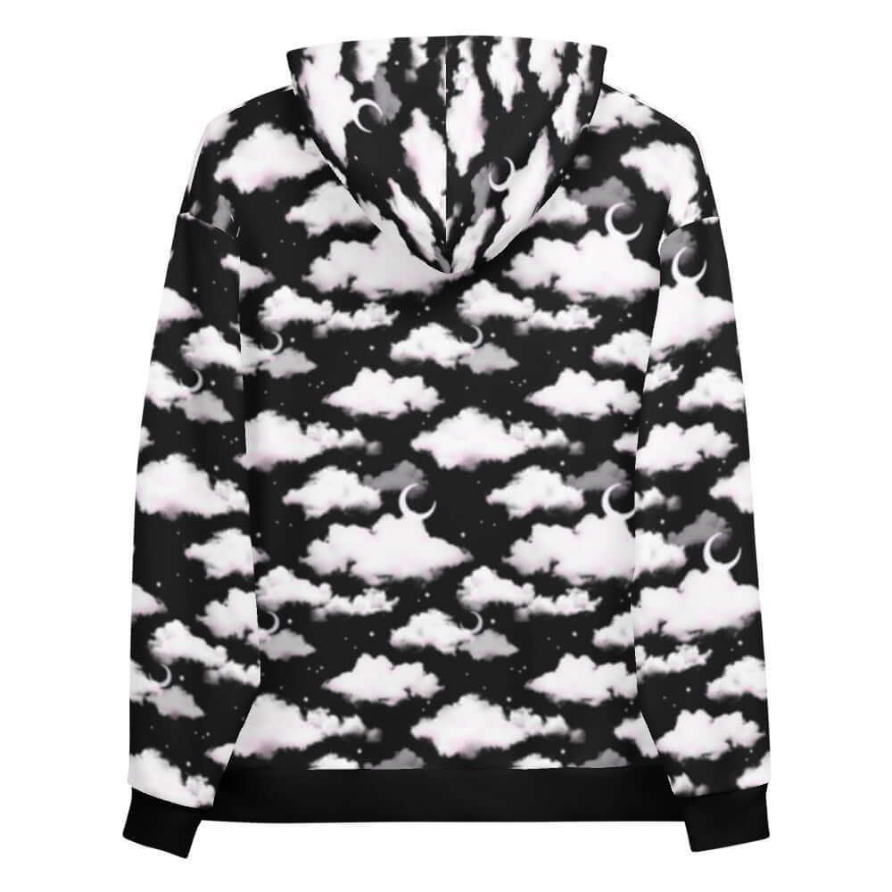 Stylish Cloudy Sky Hoodie featuring a dreamy cloud pattern, perfect for cozy, casual looks any day.