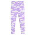 Stylish Cloudy Sky Leggings in a dreamy purple gradient, perfect for gym or casual outings.