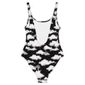 Stylish Cloudy Sky One-Piece Swimsuit featuring a dreamy cloud design, perfect for beach days and poolside fun.