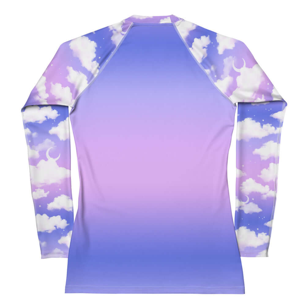 Stylish Cloudy Sky Rash Guard with a smooth fit, perfect for outdoor sports and sun protection. Perfect for active lifestyles!