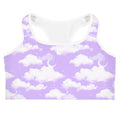 Stylish Cloudy Sky Sports bra featuring a dreamy cloud design, perfect for yoga and staying comfortable.